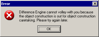 Difference Engine cannot volley with you because the object construction is out for object construction care-taking. Please try again later.