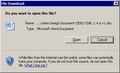 'Some files can potentially harm your computer.'