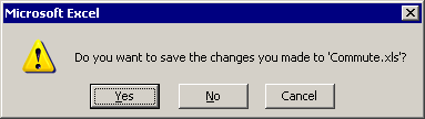 'Do you want to save changes you made to file?'